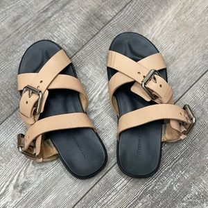 Alexander Wang Leather Buckle Sandals